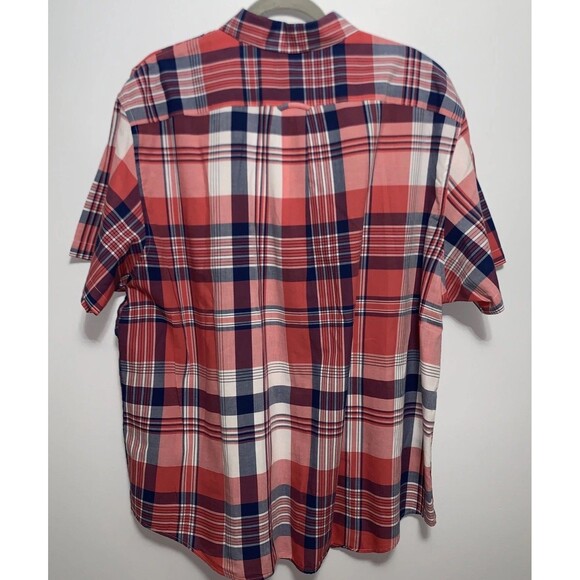 LANDS' END Shirts Short Sleeve Button Down Cotton Size XXL Lot of 3 Plaid - Picture 7 of 12